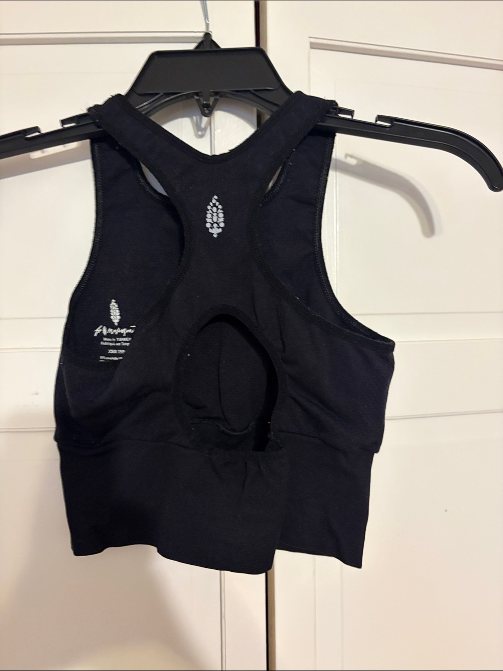 FP Movement by Free People Black Racerback Cutout Sports Tank